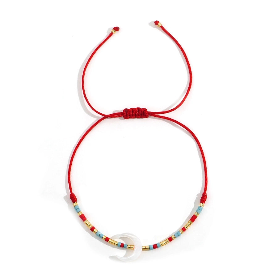 IG Style Moon Eye Seed Bead rope Shell Woven Chain Beaded Bracelets