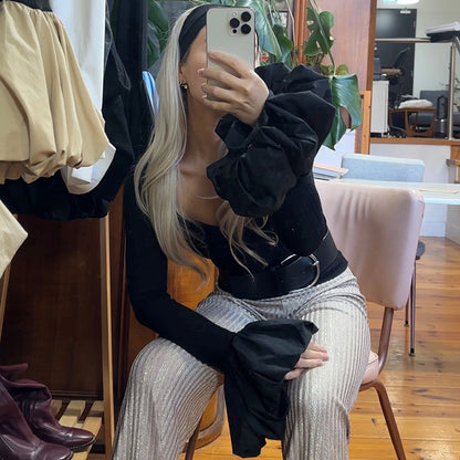 Women's T-shirt Long Sleeve T-Shirts Streetwear Solid Color
