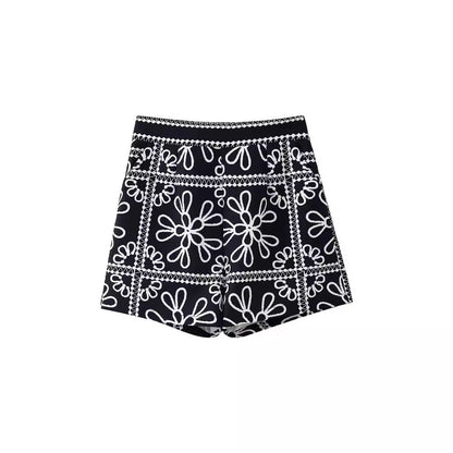 Daily Women's Streetwear Printing Polyester Printing Shorts Sets Shorts Sets