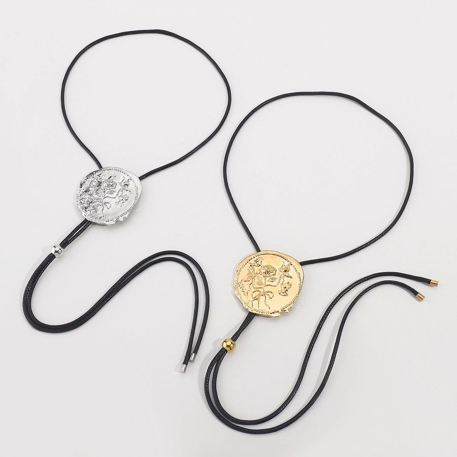 Casual Sexy Streetwear Geometric Alloy Wax line Wax line Pendant Necklaces