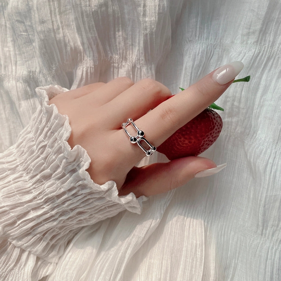 925 Sterling Silver U Shape Rings