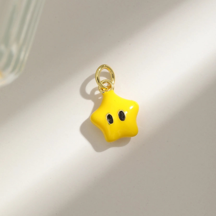 1 Piece 14.4MM Hole 1~1.9mm Copper 18K Gold Plated Animal Polished Pendant Chain Jewelry Accessories