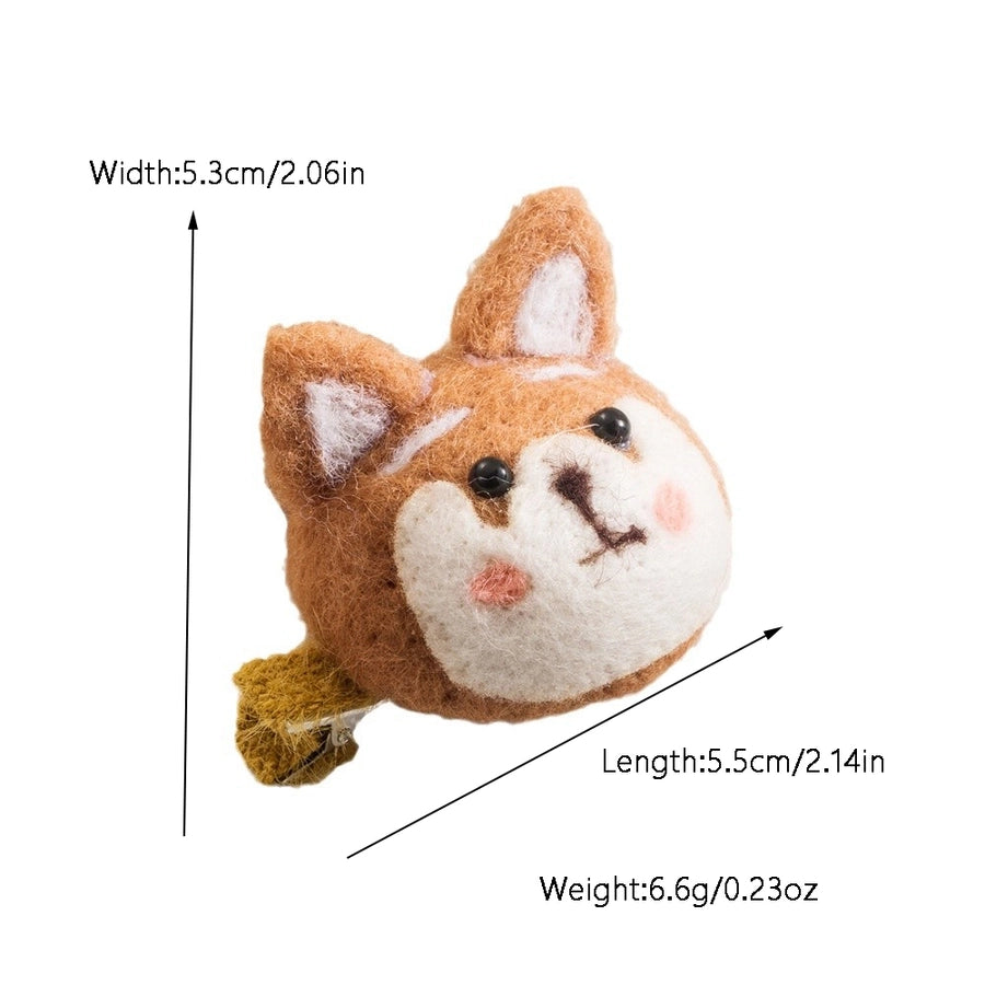 Children Unisex Cute Animal Star Cherry Cashmere Hair Clip