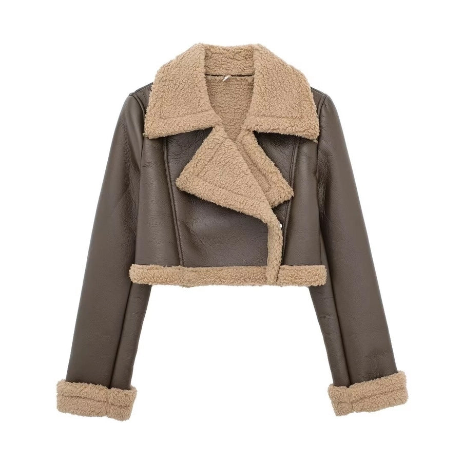 Women's Streetwear Solid Color Zipper Coat Casual Jacket