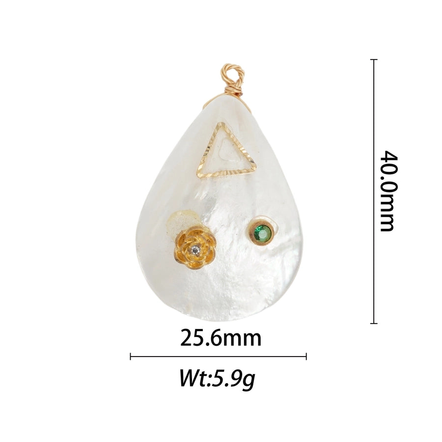 1 Piece Copper Geometric Devil's Eye Star Pendant