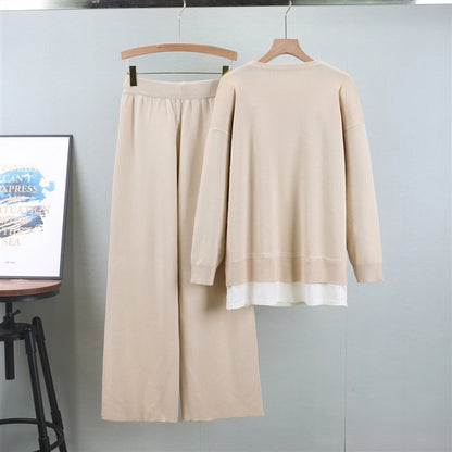 Holiday Daily Women's Vacation Simple Style Solid Color Polyester Pants Sets Pants Sets