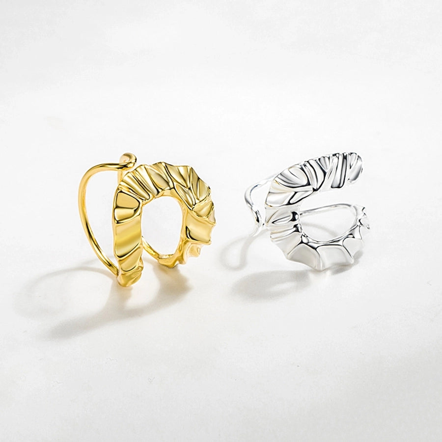 925 Sterling Silver Geometric Adjustable Ring Open Rings Rings