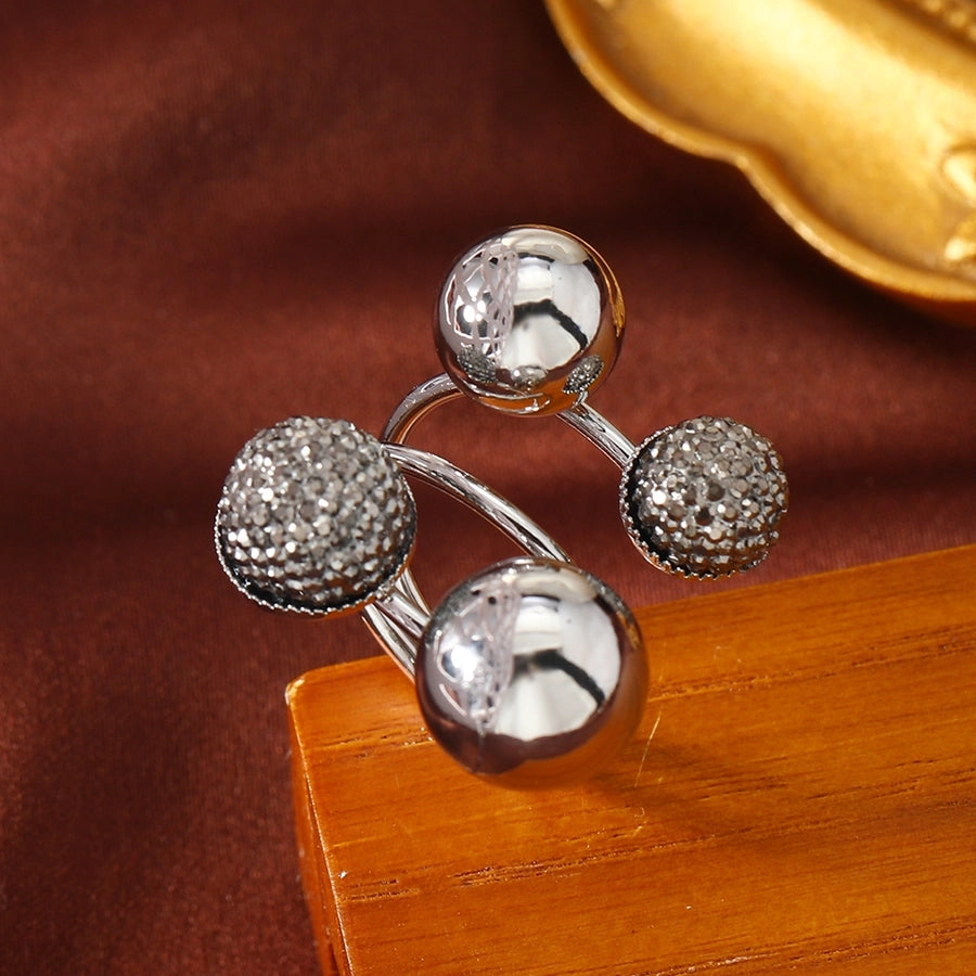 Elegant Geometric Alloy Women's Rings