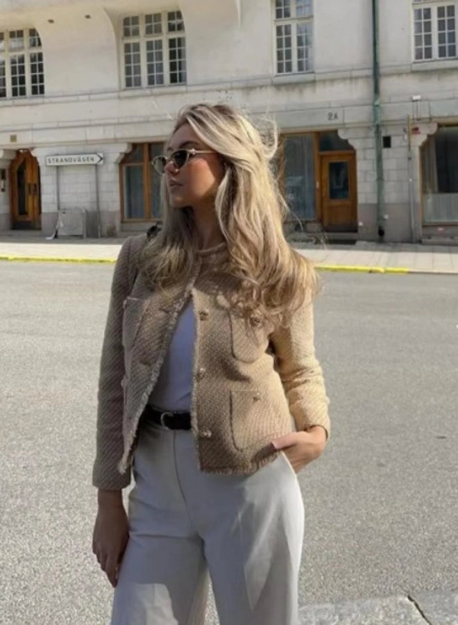 Women's Preppy Style Solid Color Single Breasted Coat Woolen Coat