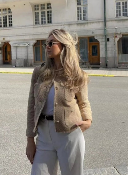 Women's Preppy Style Solid Color Single Breasted Coat Woolen Coat