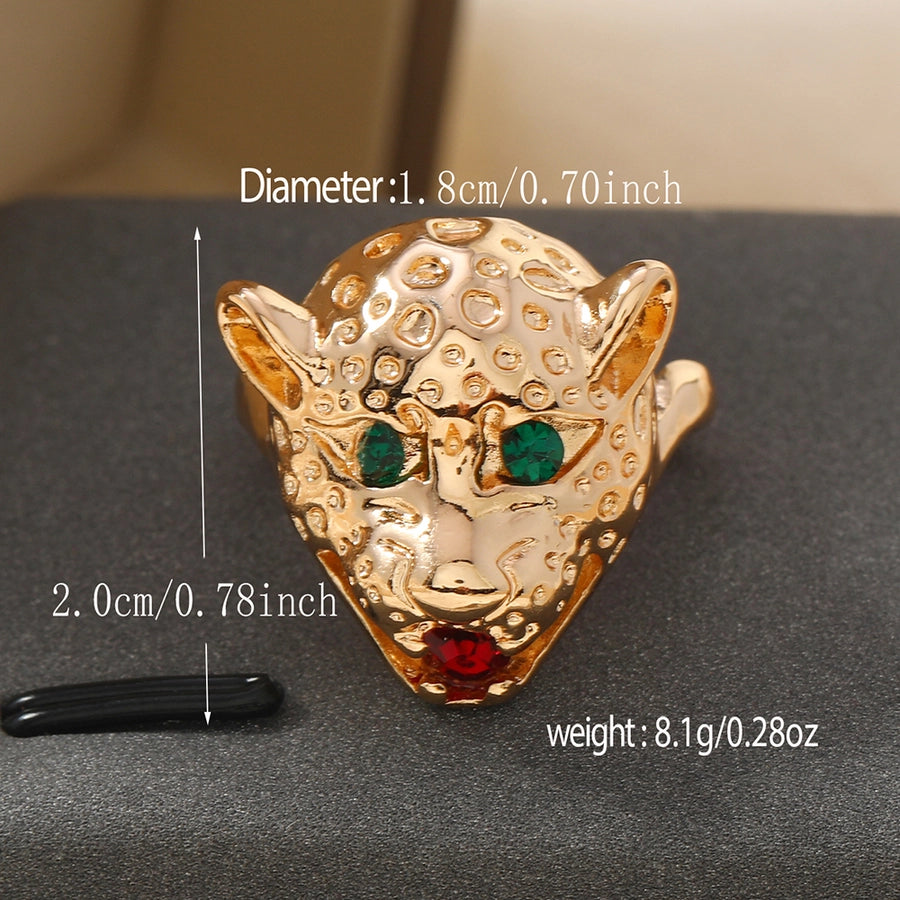 Elegant Streetwear Geometric Alloy Rhinestones Pearl Women's Rings