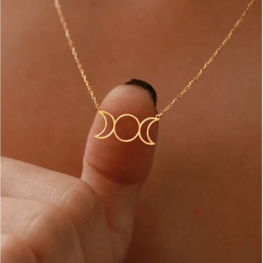 Jewelry Simple Style Sun Moon 304 Stainless Steel Pendant Necklace