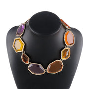 Gold + Colorful Crystals