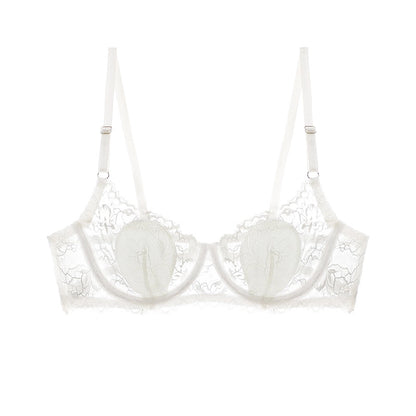 Solid Color Lace Bras Sexy Push Up Side Breast Reduction Bra