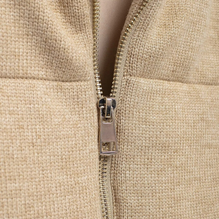 Women's Casual Solid Color Zipper Vest