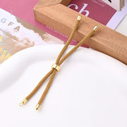 Round Buckle Yellow Green Rope (Gold)