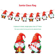 Cartoon santa flag