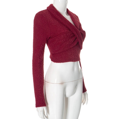 Women's Sweater Long Sleeve Sweaters & Cardigans Streetwear Solid Color