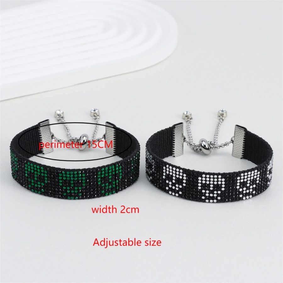 Hip-Hop Rock Artistic Skull Polyester Woven Chain String Bracelets