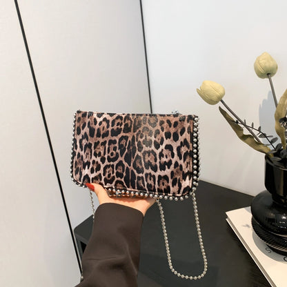 Women's Medium Pu Leather Solid Color Streetwear Square Zipper Crossbody Bag