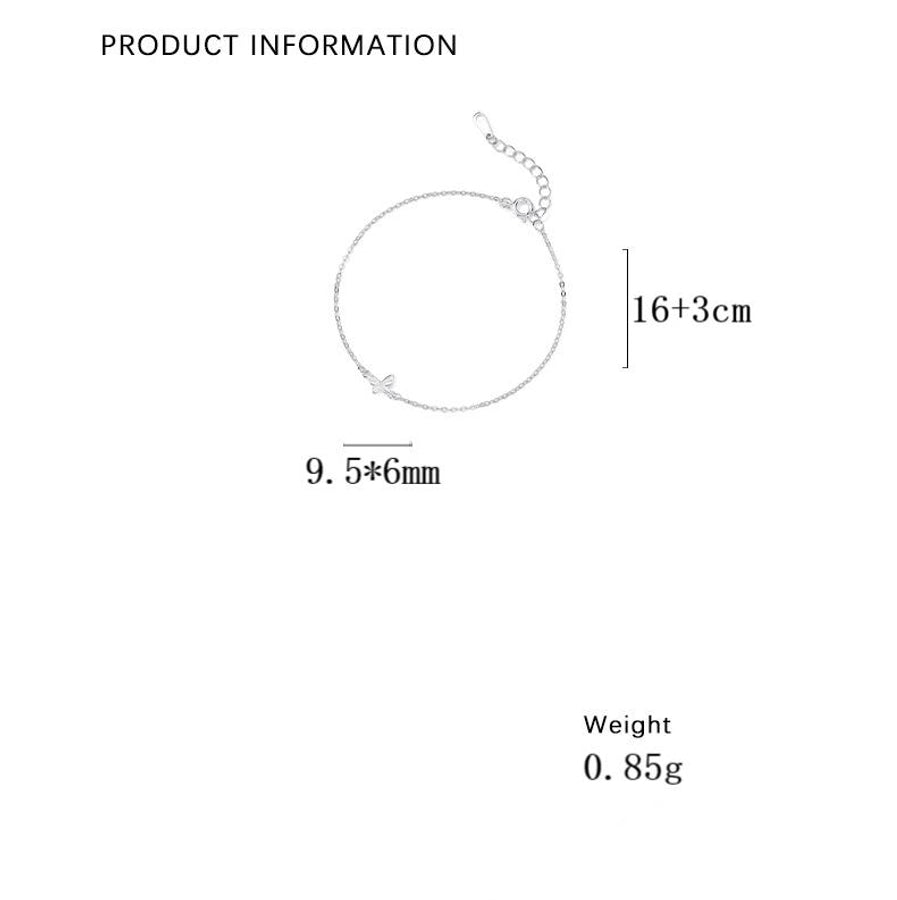 S999 Silver cable chain Bracelets Casual