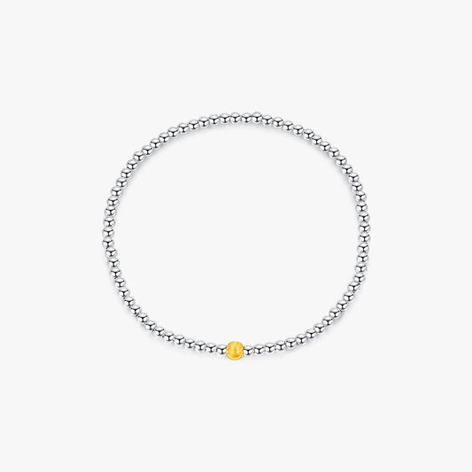 925 Sterling Silver ball chain Bracelets IG Style Simple Style