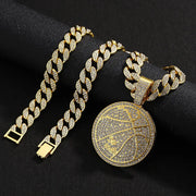 Gold with 18Inch Cuban Link Chain