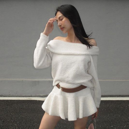 Holiday Women's Elegant Solid Color Spandex Polyester Skirt Sets Skirt Sets