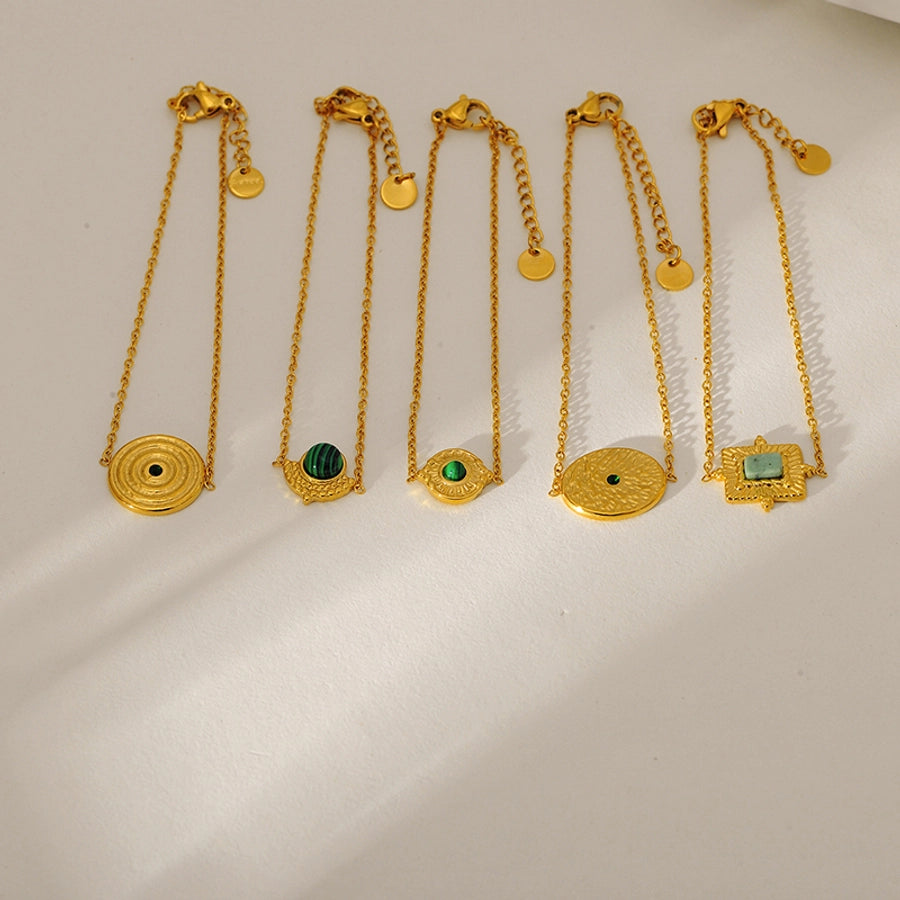 Vintage Style Simple Style Classic Style Geometric 304 Stainless Steel cable chain Bracelets In Bulk Stainless Steel Bracelets