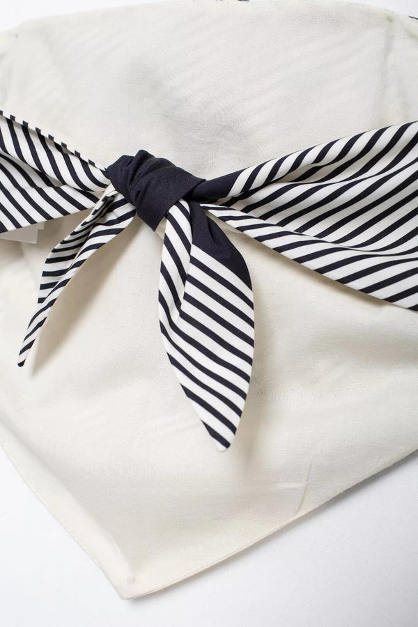 Women's Bandeau Tank Tops Belt Streetwear Stripe