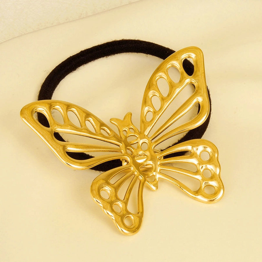 Women's Simple Style Butterfly 304 Stainless Steel Plating Hair Tie