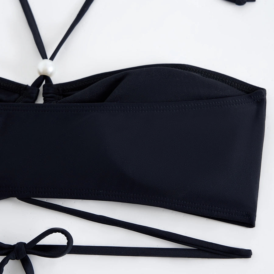 Women's Sexy Solid Color 2 Pieces Bikinis Swimwear