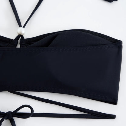 Women's Sexy Solid Color 2 Pieces Bikinis Swimwear