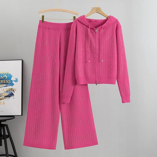 Holiday Women's Vacation Simple Style Solid Color Polyester Pants Sets Pants Sets