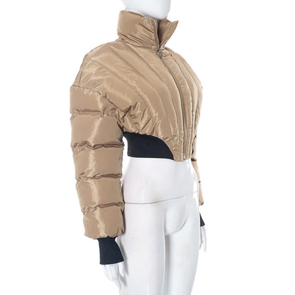 Women's Streetwear Solid Color Zipper Coat