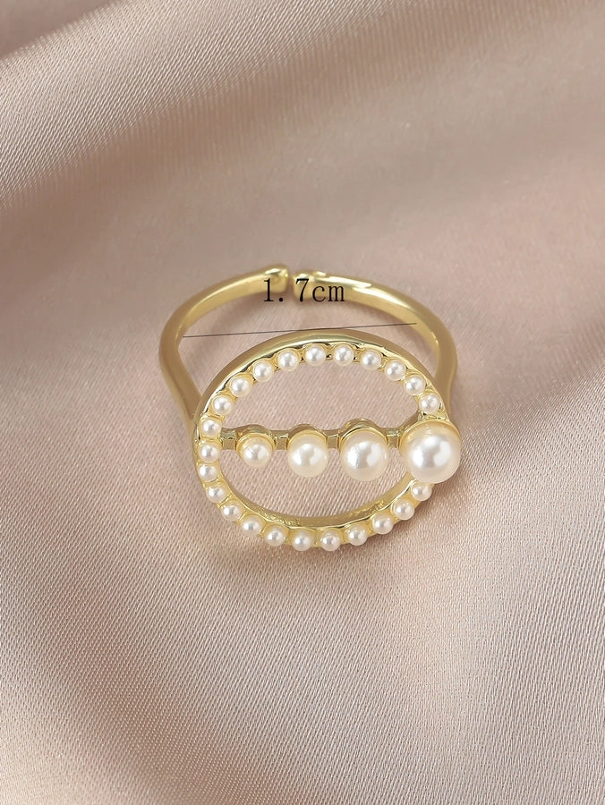 Elegant Simple Style Geometric Alloy Adults Rings