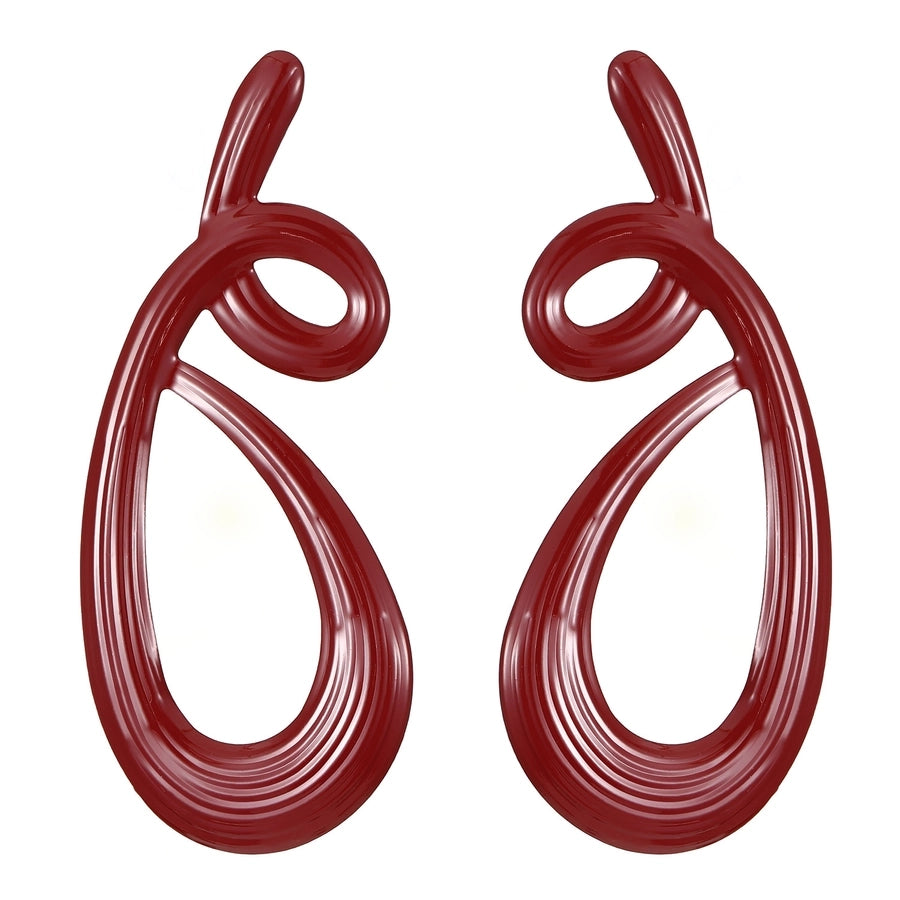 1 Pair Classic Style Geometric Plating Alloy Resin Iron Drop Earrings Ear Studs