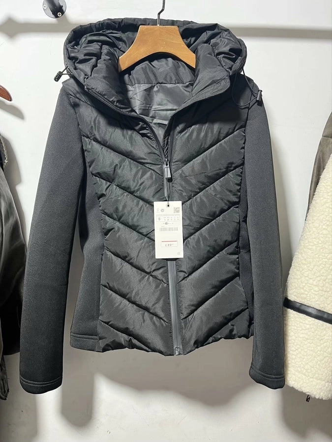 Women's Vacation Simple Style Solid Color Zipper Coat cotton clothes