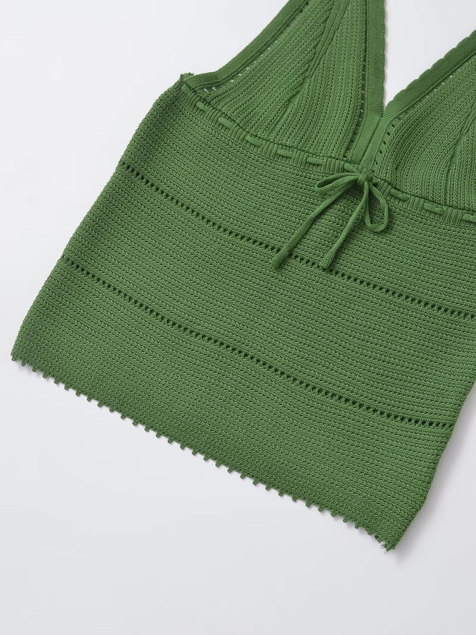 Women's Camisole Knitwear Sleeveless Tank Tops Streetwear Solid Color