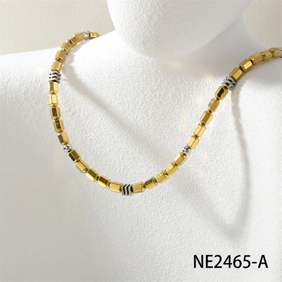 Jewelry Punk Geometric Copper Necklace