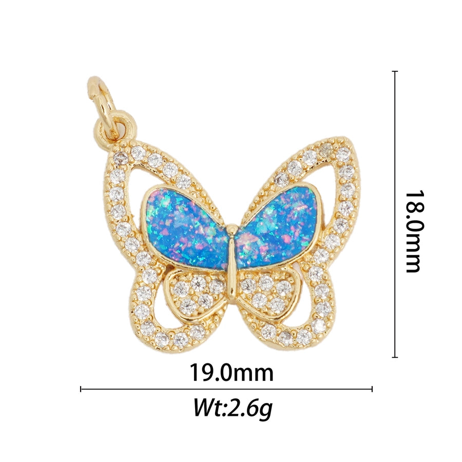 1 Piece Copper Butterfly Fish Tail Pendant
