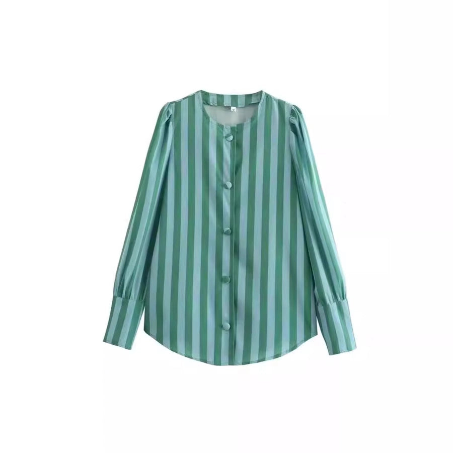 Women's Blouse Long Sleeve Blouses Vacation Simple Style Multicolor