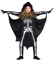 Black Bat Print Skull