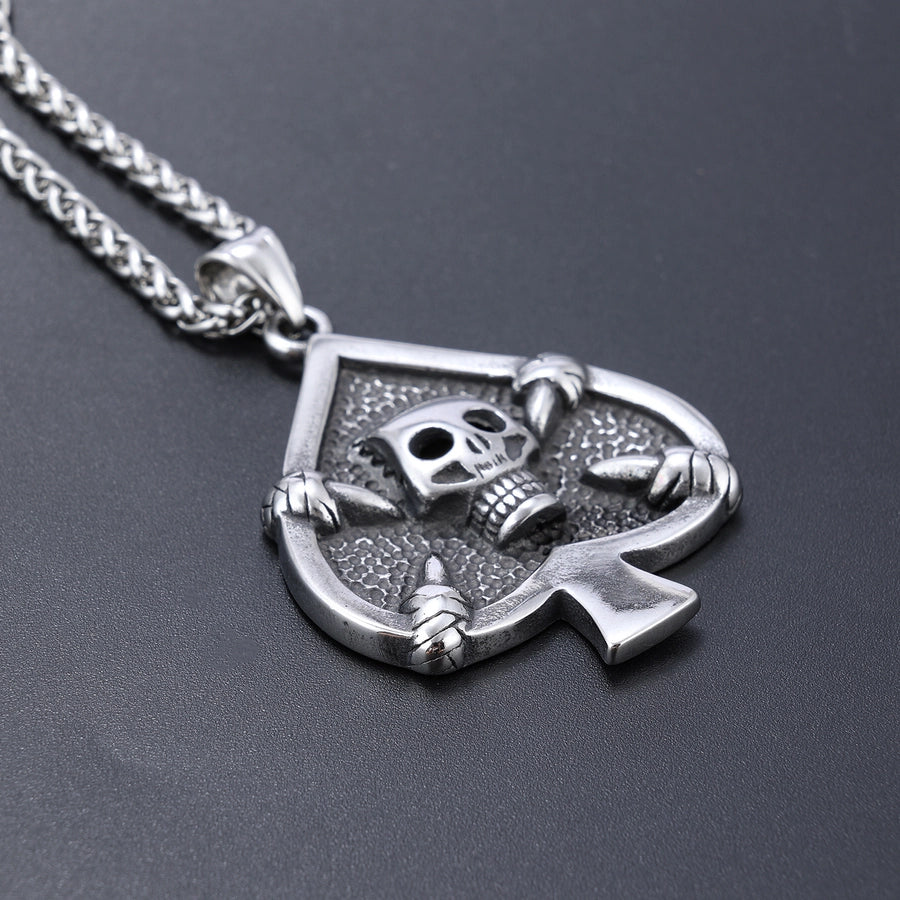 Hip-Hop Retro Skull 304 Stainless Steel Unisex