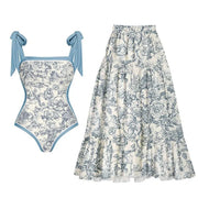 Swimsuit +Long Skirt Suit