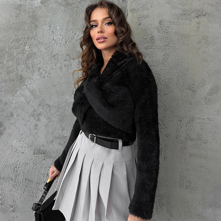 Women's Sweater Long Sleeve Sweaters & Cardigans Streetwear Solid Color
