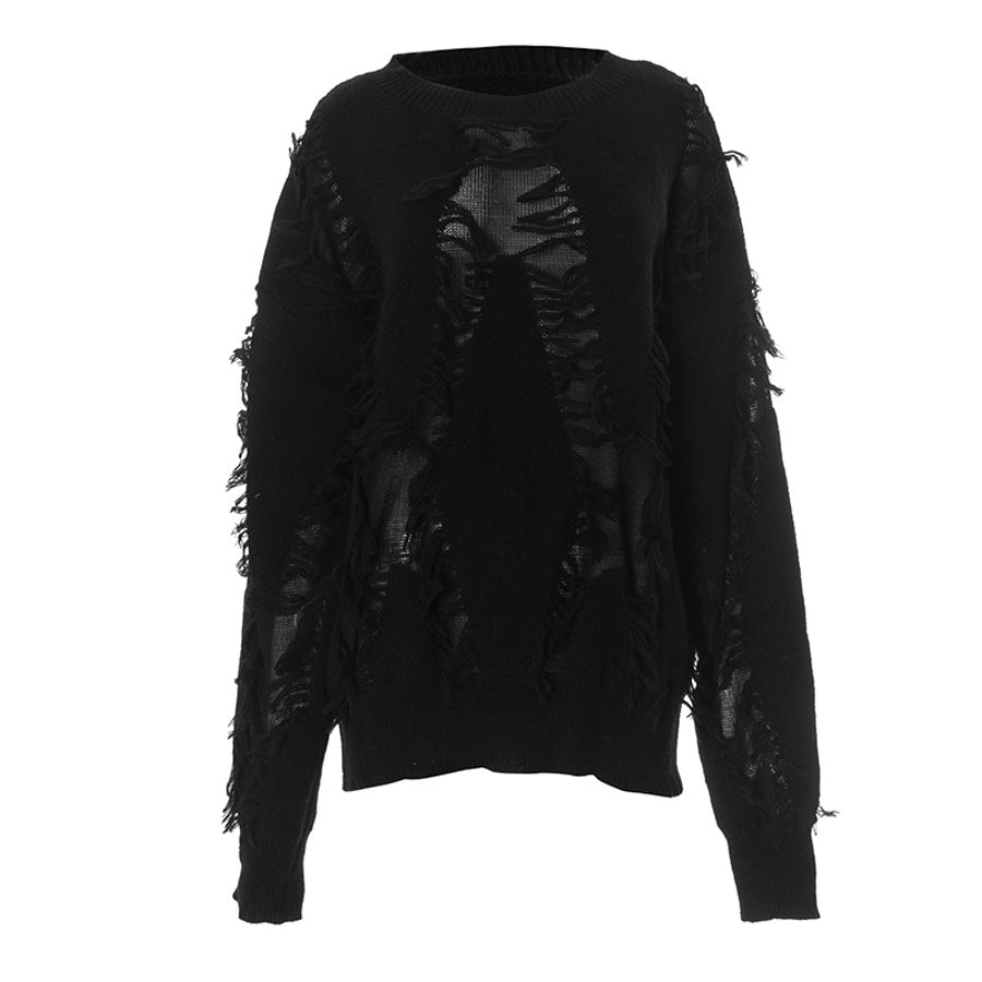 Women's Sweater Long Sleeve Sweaters & Cardigans Streetwear Solid Color