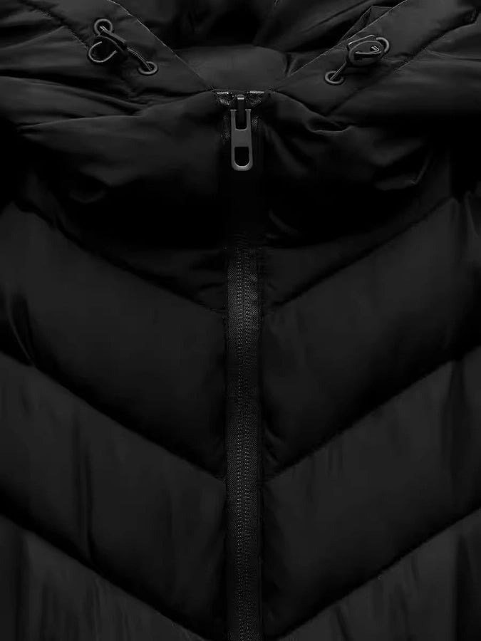 Women's Vacation Simple Style Solid Color Zipper Coat cotton clothes