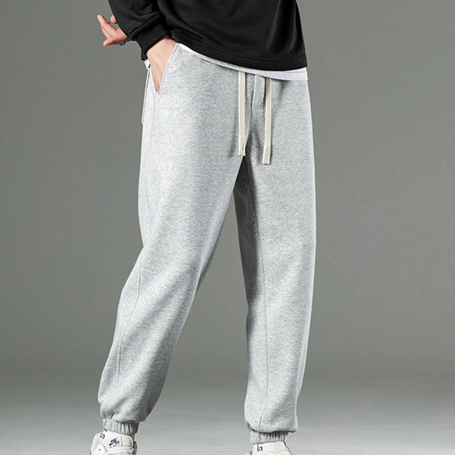 Men's Solid Color Simple Style Classic Style Loose Men's Bottoms