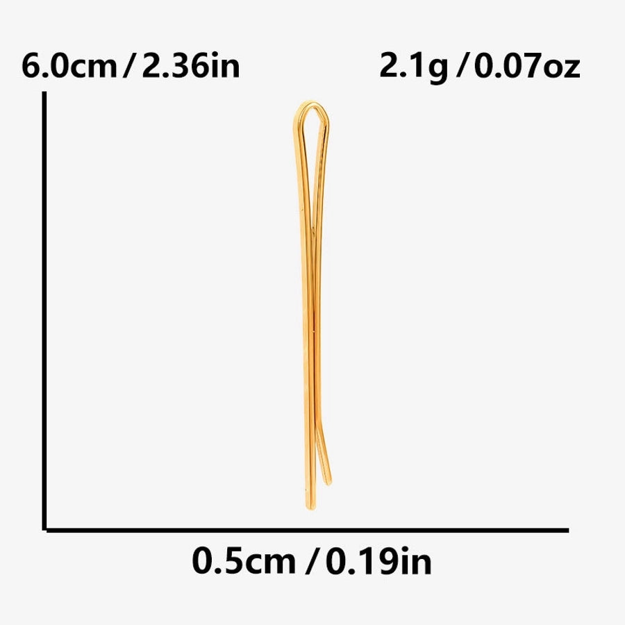 Women's Sweet Geometric 304 Stainless Steel Plating Hair Clip